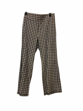 HUE Black & White Plaid Boot Cut & Flare Pants XL